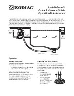 Zodiac Leaf-B-Gone 4-2-400 Quick Reference Manual preview