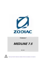 Preview for 1 page of Zodiac MEDLINE 7.5 Manual