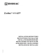 Zodiac MINIJET FFMJ Installation Instructions Manual preview