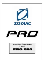 Zodiac PRO 500 Owner'S Manual preview