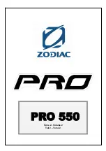 Предварительный просмотр 2 страницы Zodiac PRO 550 Owner'S Manual