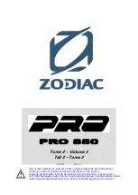 Zodiac PRO 850 Owner'S Manual preview