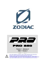 Предварительный просмотр 100 страницы Zodiac PRO 850 Owner'S Manual