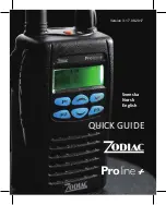 Zodiac Proline+ 400 Quick Manual preview