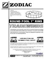 Preview for 1 page of Zodiac ROUND POOL 1" RIMS Instrucitons