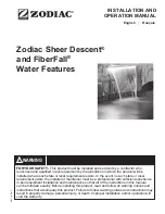 Zodiac Sheer Descent Installation And Operation Manual preview