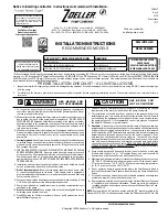 Zoeller 139 Series Installation Instructions Manual preview