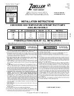 Zoeller 2000 Series Installation Instructions Manual preview