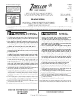 Preview for 1 page of Zoeller 5054 Installation Instructions Manual