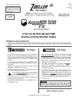 Preview for 1 page of Zoeller 508-0014 Installation Instructions Manual