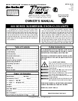 Zoeller 600 Series Owner'S Manual preview