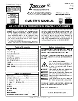Zoeller 64 HD Series Owner'S Manual preview
