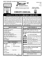 Zoeller BA7011 Owner'S Manual preview