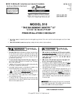 Zoeller BASEMENT SENTRY II Manual preview