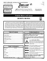 Zoeller NE460 Owner'S Manual preview