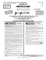 Preview for 1 page of Zoeller ProPak 507 Series Installation Instructions Manual