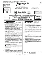Zoeller ProPak 508-A Installation Instructions Manual preview