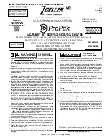 Zoeller ProPak AQUANOT FIT 508/53 Installation Instructions Manual preview