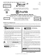 Zoeller ProPak AQUANOT FIT 508/63 Installation Instructions Manual preview