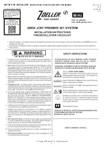 Zoeller QWIK JON PREMIER 201 Notice To Installer preview