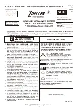 Preview for 1 page of Zoeller QWIK JON ULTIMA QJU-3 Installation Instructions Manual