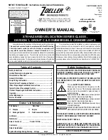 Preview for 1 page of Zoeller X70 Series Owner'S Manual