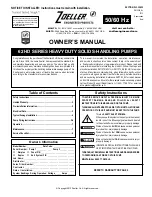 Preview for 1 page of Zoeller Z62 HD Series Owner'S Manual