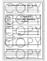 Preview for 34 page of ZoGankin CL-SML008 Instruction Manual