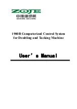 ZOJE 1900B User Manual preview