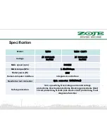Preview for 3 page of ZOJE WR580 Product Manual