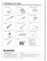 Предварительный просмотр 11 страницы Zojirushi BB-KWQ10 Operating Instructions Manual