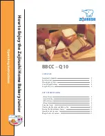 Предварительный просмотр 1 страницы Zojirushi BBCC-Q10 Operating Instructions Manual