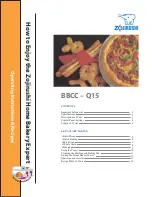 Предварительный просмотр 1 страницы Zojirushi BBCC - Q15 Operating Instructions & Recipes