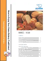Предварительный просмотр 1 страницы Zojirushi BBCC-V20 Operating Instructions & Recipes