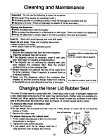 Preview for 14 page of Zojirushi CD-DEC30 Operating Instructions Manual