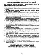 Предварительный просмотр 3 страницы Zojirushi CD-EPC22 Operating Instructions Manual