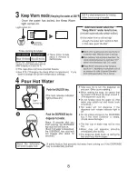 Предварительный просмотр 9 страницы Zojirushi CD-JSC22 Operating Instructions Manual