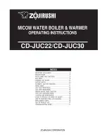 Предварительный просмотр 1 страницы Zojirushi CD-JUC22 Operating Instructions Manual