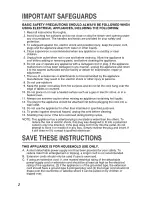 Предварительный просмотр 2 страницы Zojirushi CD-LFC30 Operating Instructions Manual