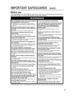 Предварительный просмотр 3 страницы Zojirushi CD-LFC30 Operating Instructions Manual