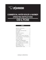 Предварительный просмотр 1 страницы Zojirushi CD-LTC50 Operating Instructions Manual