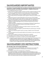 Предварительный просмотр 3 страницы Zojirushi CD-WBC30 Operating Instructions Manual