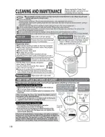 Предварительный просмотр 16 страницы Zojirushi CD-WCC30 Operating Instructions Manual