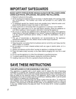 Предварительный просмотр 2 страницы Zojirushi CK-BAC10 Operating Instructions Manual
