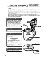 Предварительный просмотр 12 страницы Zojirushi CK-BAC10 Operating Instructions Manual