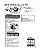 Предварительный просмотр 13 страницы Zojirushi CV-DSC40 Operating Instructions Manual