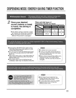 Предварительный просмотр 15 страницы Zojirushi CV-DSC40 Operating Instructions Manual