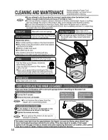 Предварительный просмотр 16 страницы Zojirushi CV-DSC40 Operating Instructions Manual