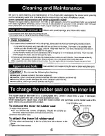 Предварительный просмотр 7 страницы Zojirushi CW-PPQ22 Operating Instructions Manual