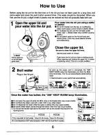 Предварительный просмотр 7 страницы Zojirushi CW-PZC22 Operating Instructions Manual